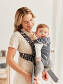 BabyBjörn Baby Carrier Mini, Anthracite/Landscape Print, Cotton | Newborn Carrier (7-25 lbs), Ergonomic, Easy-to-Use by TinyTreasures Baby Boutique