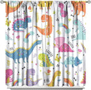 Cartoon Dinosaur Curtains for Kids Boys Girls Home Decor Childish Cute Dino Animals Print Pattern Rod Pocket Blackout Window Drapes for Nursery Baby Bedroom Playroom W36xL63in 2 Panels by TinyTreasures Baby Boutique