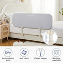 Ciilee Baby Bed Rail for Toddlers Portable Travel Kids Beds Guard Rails for Queen Bed Foldable Children Side Railing for Twin Beds Adjustable Bedrail Barandas para Camas de Niños（Grey,48in by TinyTreasures Baby Boutique