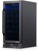 Newair 24" Wine and Beverage Refrigerator 20 Bottle and 70 Can Capacity, Built-in or Freestanding Cooler, Dual Zone Fridge in Stainless Steel with Splitshelf by CozyNest Decor