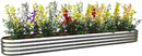 Galvanized Raised Garden Bed Kit, Galvanized Planter Garden Boxes Outdoor, Oval Large Metal for Vegetables,Flower,12x1.8x1FT by GreenHaven Gardens