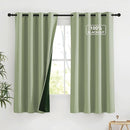 NICETOWN 100% Blackout Curtains for Living Room, Thermal Insulated Plylux Full Blackout Window Covering 63 inch 2 Panels, Grommet Curtains for Bedroom, 52" Wide per Panel, Olive Green by TinyTreasures Baby Boutique