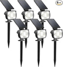 Kaxiida Solar Lights Outdoor Waterproof - 2025 Upgrade 3 Level Ultra Bright Spot Lights Uplights, LED Landscape Spotlight for Tree, Pathway, Wall, Adjustable Solar Panel Auto On/Off by CozyNest Decor