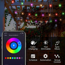 SLR102 LED RGBW Smart Bistro Acrylic String Lights Color Changing Outdoor Weatherproof 12V Edison Bulbs by Kings Outdoor Lighting