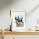 Vittanly 8x10 Picture Frames Set of 9, Shatter Resistant Plexiglass, Display 5x7 Pictures with Mat or 8x10 without Mat, Photo Frames for Wall or Tabletop, Engineered Wood, Whitemist by CozyNest Decor