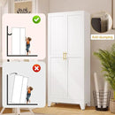 White Pantry Storage Cabinet,71" Kitchen Pantry with Doors and 4 Adjustable Shelves, Metal Storage Cabinet, for Office, Home, Garage, School by CozyNest Decor