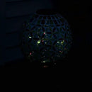 Sunnydaze 10 inch Solar Gazing Ball for Garden - Glass Outdoor Gazing Globe - Mosaic Cool Blooms by CozyNest Decor