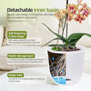 QCQHDU 2 Pack Orchid Pots with Holes for Repotting, Double-Layer and Self Watering Orchid Pot with Good Air Circulation by GreenHaven Gardens