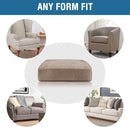 H.VERSAILTEX Velvet Stretch Couch Cushion Cover Plush Cushion Slipcover for Chair Cushion Furniture Protector Seat Cushion Sofa Cover (1 Piece Armchair Cushion Covers, Taupe) by CozyNest Decor