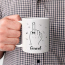 Customized Name Ring Finger Accent Coffee Mug Gift For Men Mr His Fiance Husband Groom, Ring Engaged Coffee Cup 11 Oz 15 Oz, Personalized White Mug Gift For Wedding Bridal Shower Bachelorette Party by TinyTreasures Baby Boutique