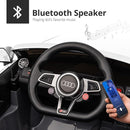 Electric Ride on Car for Kids, Licensed Audi 12V 7Ah Kids Ride-on Toy for Toddlers 3-5 Year Old Girls with Remote - White by TinyTreasures Baby Boutique