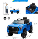 Electric Car for Kids, Licensed Toyota Tundra 12V Electric Truck, Off-Road Kids Pickup Car w/Remote, Spring Suspension & 3 Speeds, LED Headlights, Ride-On Toys for Boys/Girls by TinyTreasures Baby Boutique