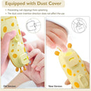Baby Nail Trimmer Electric Baby Nail File with Light 10 Grinding Heads Safe Quiet Baby Nail Grooming Care Kit for Newborn Infant Toddler Toes Fingernails - Orange by TinyTreasures Baby Boutique