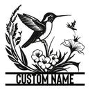 Personalized Metal Signs | Bird Metal Wall Art | Metal Name Sign Birds Welcome Plaque | Custom Garden Sign Yard Signs | Personalized Wedding Gifts | Housewarming Decor Indoor Outdoor by CozyNest Decor