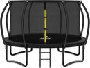 Trampoline 8FT 10FT 12FT 14FT 16FT, Recreational Trampolines with Enclosure Net and Ladder, Outdoor Anti-Rust Trampolines for Kids and Adults, ASTM Approved by TinyTreasures Baby Boutique