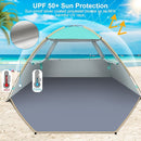 Gorich Beach Tent Sun Shelter for 3/4-5/6-7/8-10 Person with UPF 50＋ UV Protection, Lightweight & Easy Setup Beach Shade Canopy, Portable Beach Shade Tent Beach Cabana by TinyTreasures Baby Boutique