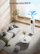 8L Smart Humidifiers for Bedroom Large Room, 2.1Gal Cool Mist Top Fill Diffuser Ambient Light, App & Remote Control, 3 Mist Modes, Quiet Humidifier for Home Office Plant (White) by TinyTreasures Baby Boutique
