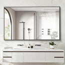 40x60inch Black Bathroom Mirror, Black Rectangle Mirror with Frame, Large Rectangular Wall Mirrors for Bathroom, Living Room, Hair Salon, Big Farmhouse Mirror Hang Horizontal/Vertical by CozyNest Decor