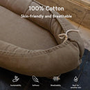 Infant Lounger, Baby Nest Cover for Baby Girls & Boys, Newborn Essentials for Baby 0-12 Months, 100% Cotton Breathable (Fields of Rye, Corduroy) by TinyTreasures Baby Boutique