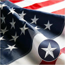 American USA Pleated Fan Flag, 2x4 Feet USA Bunting Decoration Flags Embroidered Patriotic Stars & Sewn Stripes Canvas Header Brass Grommets. (3x5Ft American Flag) by GreenHaven Gardens