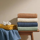 PHF 100% Cotton Waffle Weave Throw Blanket, Soft Lightweight Breathable Cozy Summer Throws for Couch Bed Sofa, Luxury Aesthetic Woven Blanket for Home Decor & Office, 50"x60", Light Grey by CozyNest Decor
