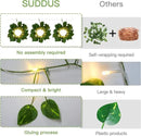 suddus Vines with Lights, 200 LED Fairy Lights with Vines, Pothos Curtain String Lights with Remote for Bedroom, Dorm, Wedding, Party, Wall, Indoor, Outdoor Decor, 6.5ft x 6.5ft by CozyNest Decor