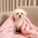 Snuggle Sac Pink Throw Blankets for Couch, Reversible Super Soft Warm Microfiber Blankets Cozy Knit Fuzzy Plush Lightweight Fluffy Throws for Sofa, Bed, Living Room, Heather Pink, 50 x 60 inches by TinyTreasures Baby Boutique