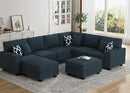 L Lengend Vansen Modular Sectional Sofa U Shaped Couch with Ottoman Modern Reversible Corner Sectional Couch for Living Room (Charcoal, U Shaped Sofa-3) by CozyNest Decor