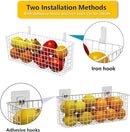 Joben Oligey 3 Set [Extra Large] Hanging Wall Wire Baskets, Farmhouse Food Storage Kitchen Pantry Laundry Closet Garage RV, White by CozyNest Decor