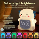 Axolotl Alarm Clock with Night Light for Kids, 7 RGB Color Cute Alarm Clocks for Bedrooms Ok to Wake Clocks, Silicone Animal Tabletop Lamp for Teen Girls Boys, White by TinyTreasures Baby Boutique