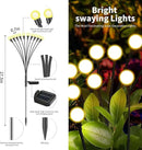 Solar Lights Outdoor (6 Pack-60 LEDs)，Waterproof Garden Fairy Swaying Firefly Lights ，Gifts for Outdoor Decorations，Suitable for Patio, terraces, lawns and Paths by GreenHaven Gardens