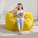 Hobestluk 3FT Bean Bag Chair Giant Bean Bag Chairs for Adults Large Bean Chairs with Removable Cover, Beanbag Chair with Filler, Adult Bean Bag Chairs for Living Room, Bedroom by CozyNest Decor
