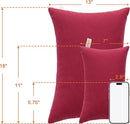 NTBAY Tiny Pillows, Down Alternative 7"x11" Microfiber Mini Pillow for Travel, Pets, Soft Machine Washable Small Pillows for Neck, Wrist, Lumbar and Knee, Red by TinyTreasures Baby Boutique