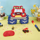 WERNNSAI Truck Piñata - Monster Truck Piñata Bundle with Blindfold and Bat for Boys Kids Piñata Theme Party Decoration Supplies Cool Car Piñata for Birthday Party Carnival Celebration Game by TinyTreasures Baby Boutique