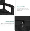 YITAHOME 70 Gallon Storage Bench Deck Box, Lockable Patio Bench, Waterproof Outdoor Pool Deck Storage for Patio Cushions, Garden Tools and Pool Supplies, Black by CozyNest Decor