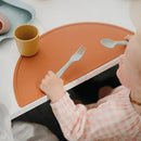 mushie Flatware Fork and Spoon Set for Kids | Made in Denmark (Cloud) by TinyTreasures Baby Boutique