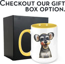 Personalized Coffee Mug, Custom Photo Caricature Gift, Funny Customized Coffee Gift for Men & Women, Custom Mugs with Pictures, Yellow 15oz Customized Ceramic Tea Cup by TinyTreasures Baby Boutique