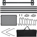 RELIANCER Grill Swing,Campfire Grill Cooking Stand w/8 Hooks & Storage Bag,Cast Iron BBQ Party Swing Grilling Cooking Rack,Outdoor Picnic Camping Cookware Hanging Rack,Collapsible Bonfire Barbecue Set by GreenHaven Gardens