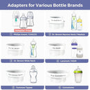 Portable Bottle Warmer Travel Baby Bottle Warmer for Breastmilk On The Go Travel Bottle Warmer Leak-Proof 2 Modes Fast Heating Three 3800mAH Battery Capacity to Meet Your All-Day Needs by TinyTreasures Baby Boutique