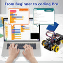 Smart Robot Car Kit Compatible with Arduino, Robotics for Kids Ages 8-12 12-16, Electronic Programming Project/STEM Science Kits Coding Gifts for Adults and Youths by TinyTreasures Baby Boutique