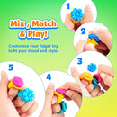 Fidget Rings Sensory Toys for Kids: 18 Pack Fidget Anxiety Spinner Rings- Autism Sensory Toy for Special Needs ADHD- Stress Relief Quiet Fidgets for Classroom- Small Treasure Box Prizes Travel Gifts by TinyTreasures Baby Boutique