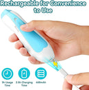 Baby Nail Trimmer Electric, 6 in 1 Rechargeable Baby Nail Clippers Manicure Set Grooming Kit for Toddler Infant or Adults (Blue) by TinyTreasures Baby Boutique