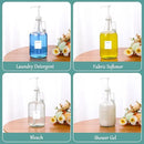 Glass Laundry Detergent Dispenser with Pump, 64OZ Liquid Laundry Soap Dispenser, Fabric Softener Dispenser Bottle for Laundry Room Organization and Storage, 1 Pack by CozyNest Decor