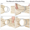 Water Ring Sling Baby Carrier, Adjustable Lightweight Breathable Newborn Carrier Sling for Summer, Swimming, Pool, Beach, Front Chest Mesh Infant Wrap Carrier for Baby Gift （ Beige by TinyTreasures Baby Boutique
