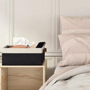 GhvyenntteS Storage Baskets for Organizing, Fabric Storage Bins with Leather H&les, Foldable Rectangular Storage Baskets for Shelves, Closets, Home, Office(Black/White, 6 Pack)11.8X7.9X5.1 in by CozyNest Decor