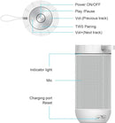 comiso X26 Bluetooth Speaker, IPX4 Waterproof Speakers 360° HD Surround Sound with Punchy Bass, Wireless Dual Pairing, 24H Playtime, Portable Speaker for Shower, Home, Outdoor, Camping, Beach-White by TinyTreasures Baby Boutique