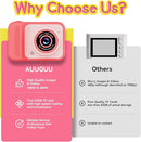 Kids Camera, 1080P Portable HD Digital Camera with 32G SD Card, Birthday Gifts for Girls 3 4 5+ Year Old by TinyTreasures Baby Boutique