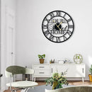 20inches/50cm Wall Clocks Roman Numeral Battery Powered No Ticking Silent Modern Unique Metal Wall ClocksSuitable Living Room Kitchen Bedroom Fireplace Office Farmhouse by CozyNest Decor