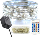 RUICHEN Cool White Dimmable Fairy Lights Plug in, 99 Ft 300 LED Twinkle String Lights with Remote, Waterproof Silver Wire Firefly Lights for Bedroom, Patio, Yard, Christmas, Wedding, Party by GreenHaven Gardens