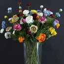 Silk Ranunculus Flowers 23.6 Inch Tall-5 Stems Artificial Buttercup Flowers for Wedding Bouquets, Centerpieces,Home Decor,Floral Arrangements (White,UV Resistant) by CozyNest Decor
